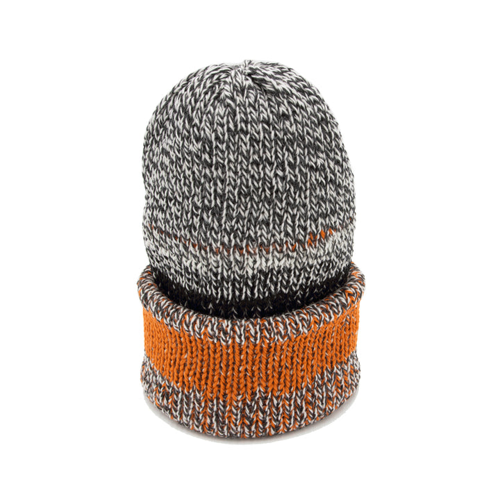 Chimney Ltd OG Fold Beanie - Mixtape Multi Orange Grey