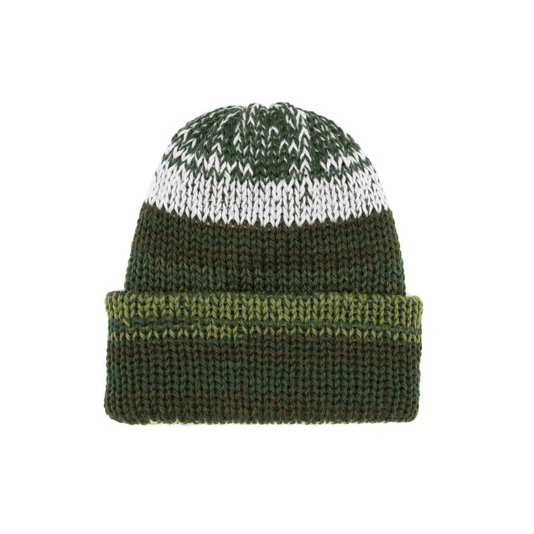 Chimney Ltd Short Stack Beanie - Mixtape Multicolor Green