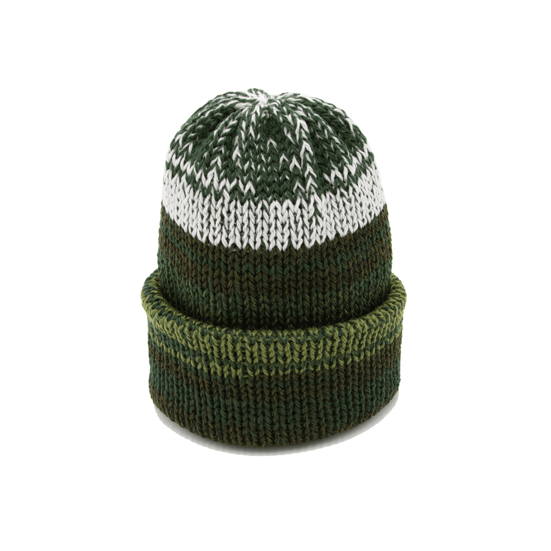 Chimney Ltd Short Stack Beanie - Mixtape Multicolor Green