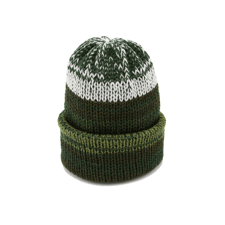 Chimney Ltd Short Stack Beanie - Mixtape Multicolor Green