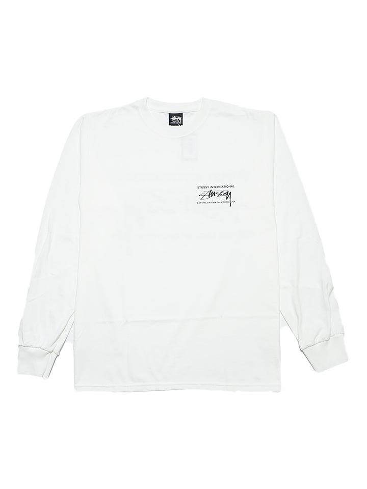 Stussy Smooth International LS Tee - White