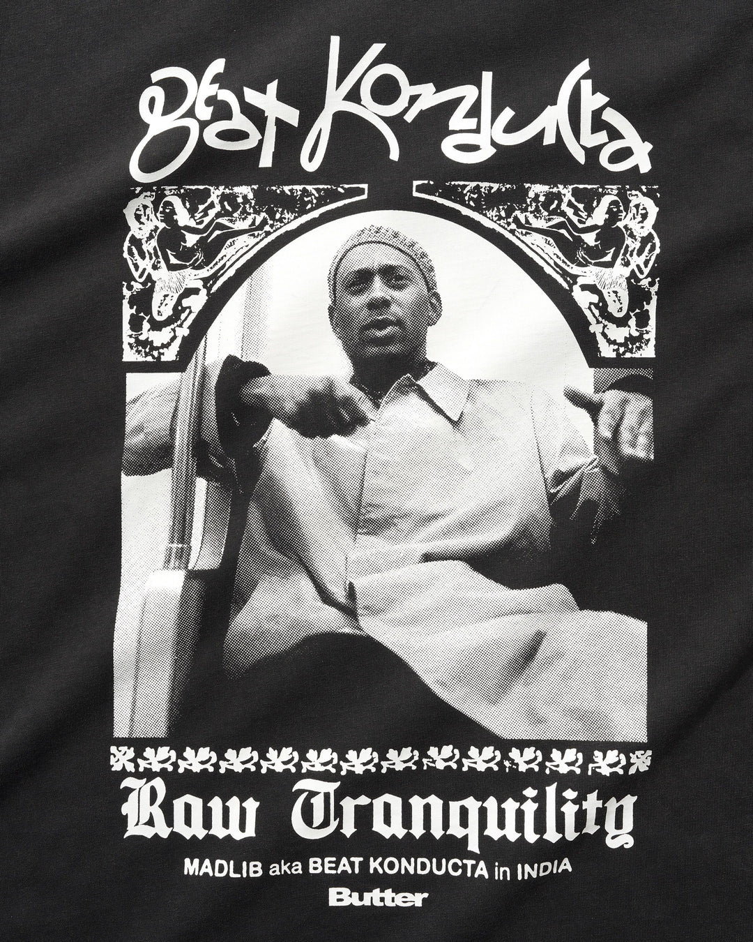 Butter x Madlib India Tee - Washed Black