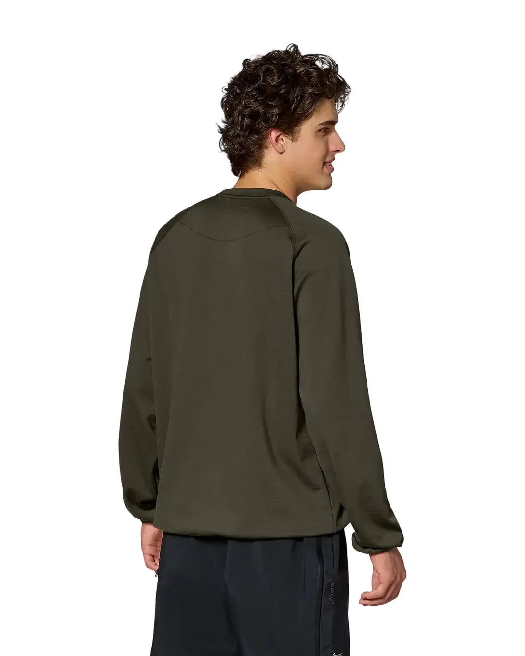 Jones Flagship Grid Crew Fleece - Green