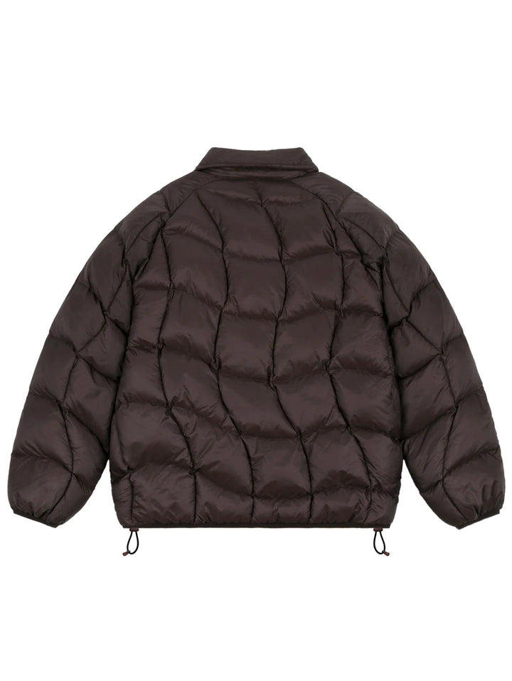 Dime Midweight Wave Puffer Jacket - Espresso