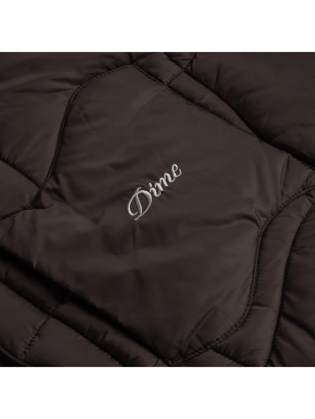 Dime Midweight Wave Puffer Jacket - Espresso