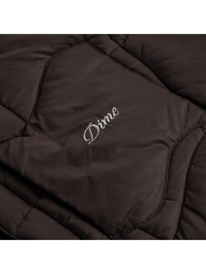 Dime Midweight Wave Puffer Jacket - Espresso