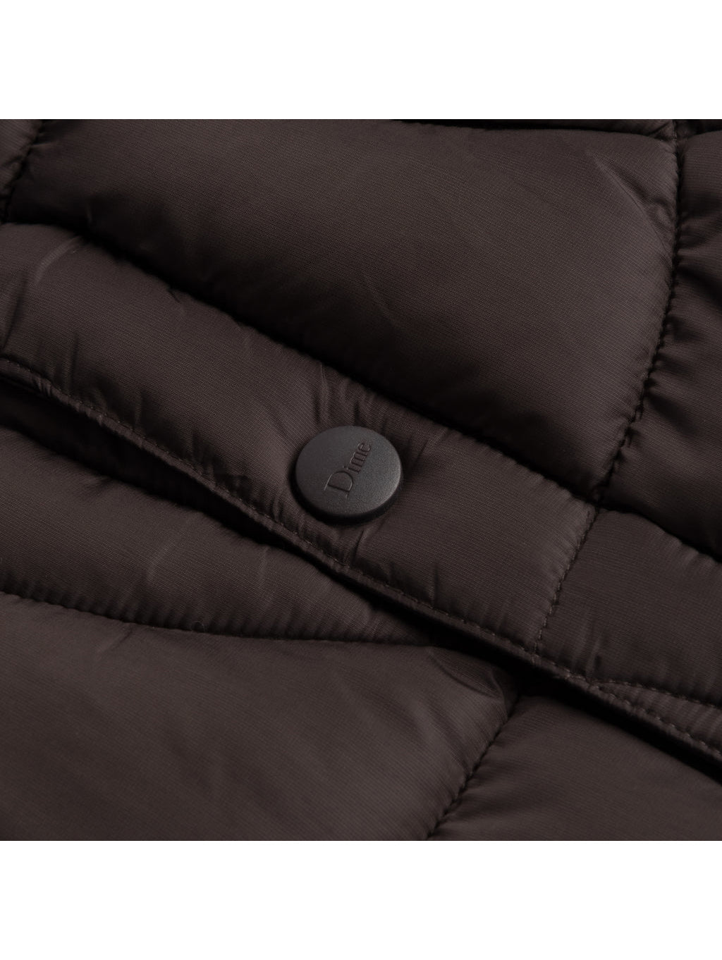 Dime Midweight Wave Puffer Jacket - Espresso