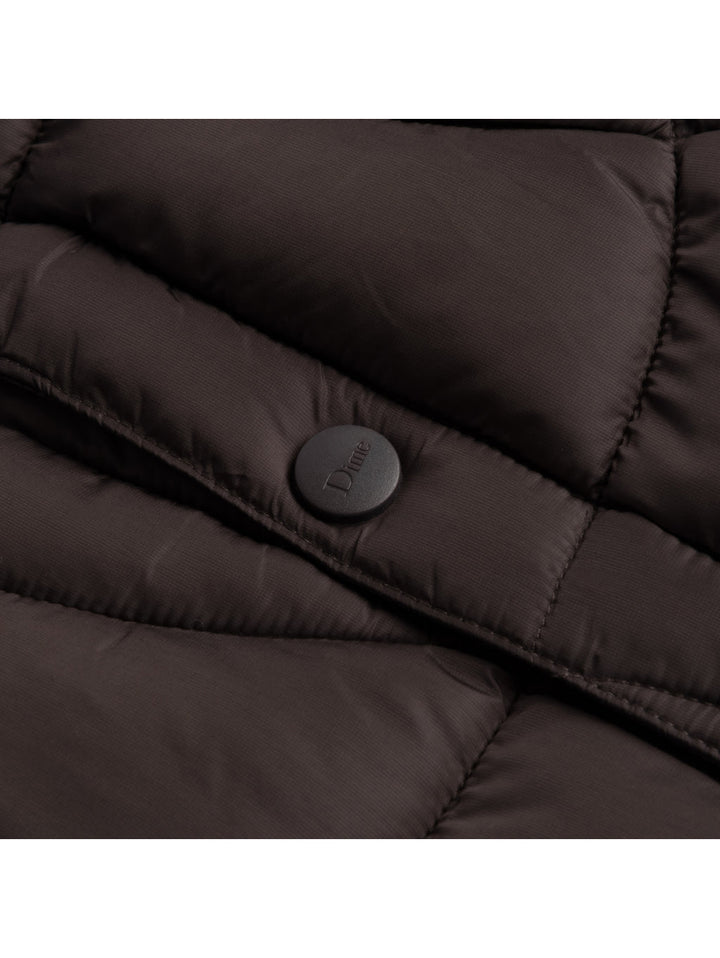Dime Midweight Wave Puffer Jacket - Espresso