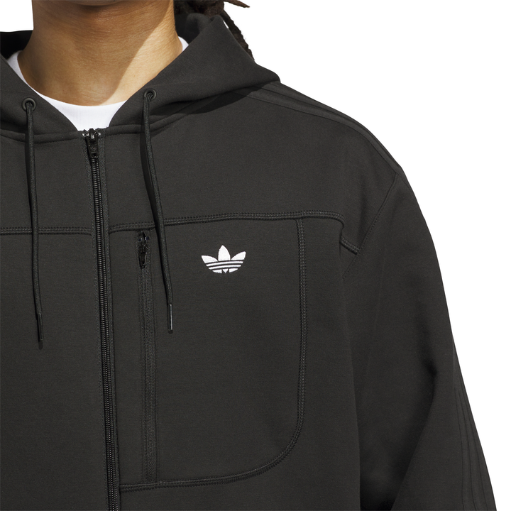 Adidas Tech Fleece Jacket - Black / White