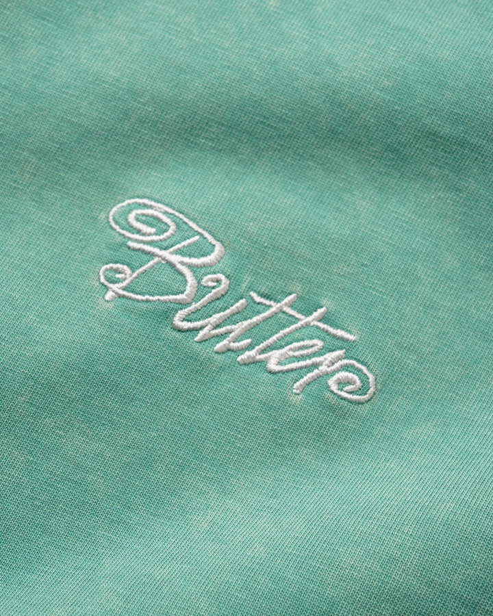 Butter Jive Overlock Stitch Tee - Distressed Jade