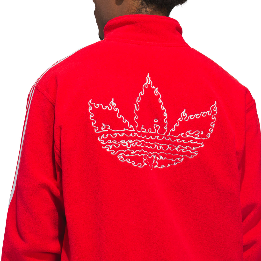 Adidas Kogan Fleece Jacket - Better Scarlet