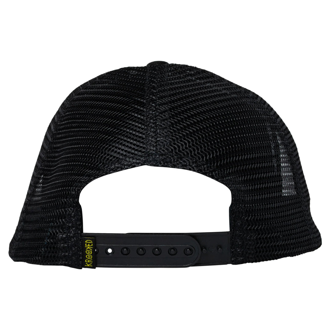 Krooked Mesh Camo Snap - Black