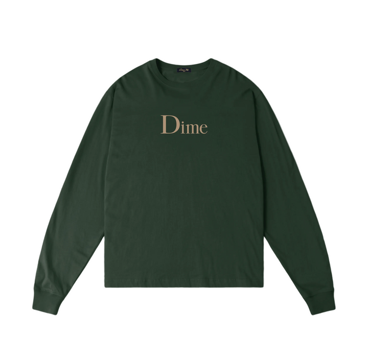 Dime Classic Big Logo LS T-Shirt - Mountain Green