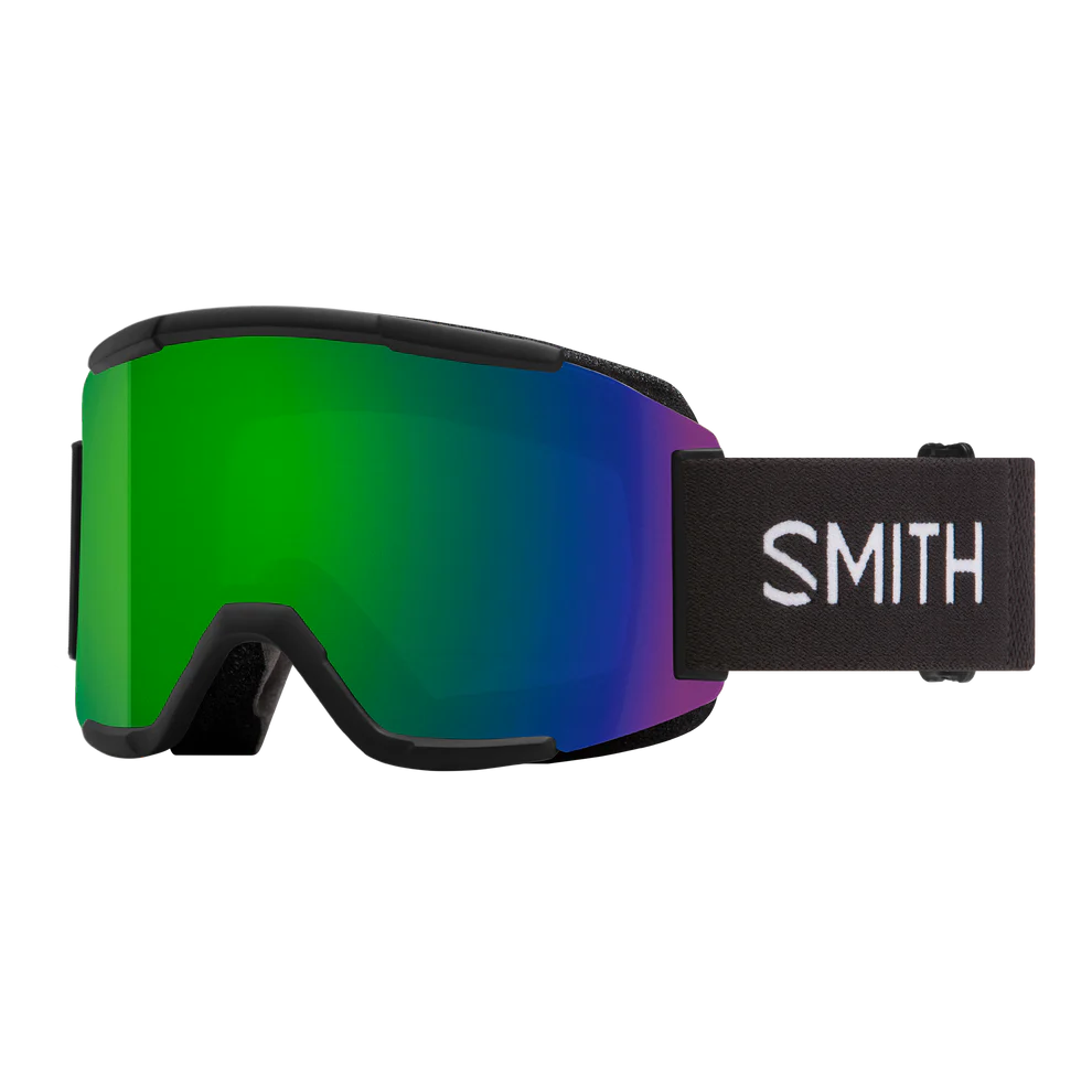 2026 Smith Squad Goggles - Black / Sun Green Mirror / Yellow