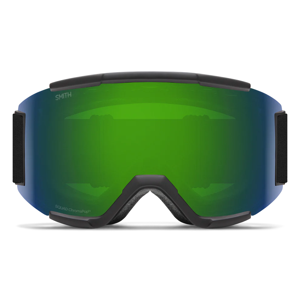 2026 Smith Squad Goggles - Black / Sun Green Mirror / Yellow