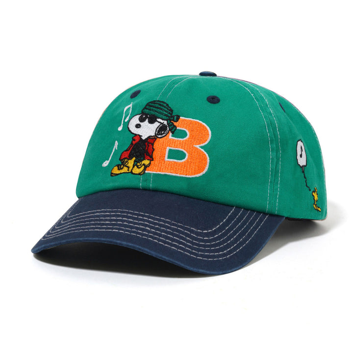 Butter x Peanuts Music Snapback Cap - Washed Kelly Green