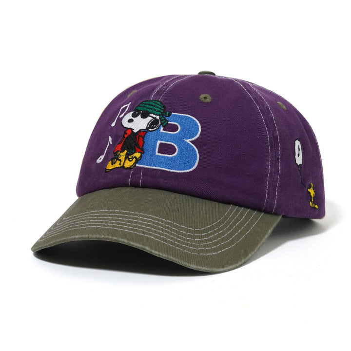 Butter x Peanuts Music Snapback Cap - Washed Purple