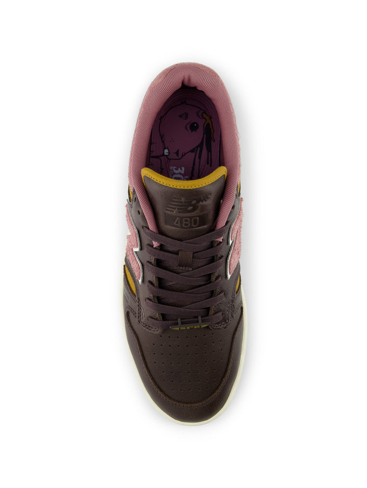 New Balance Numeric 480 x Jeremy Fish 303 - Brown / Pink