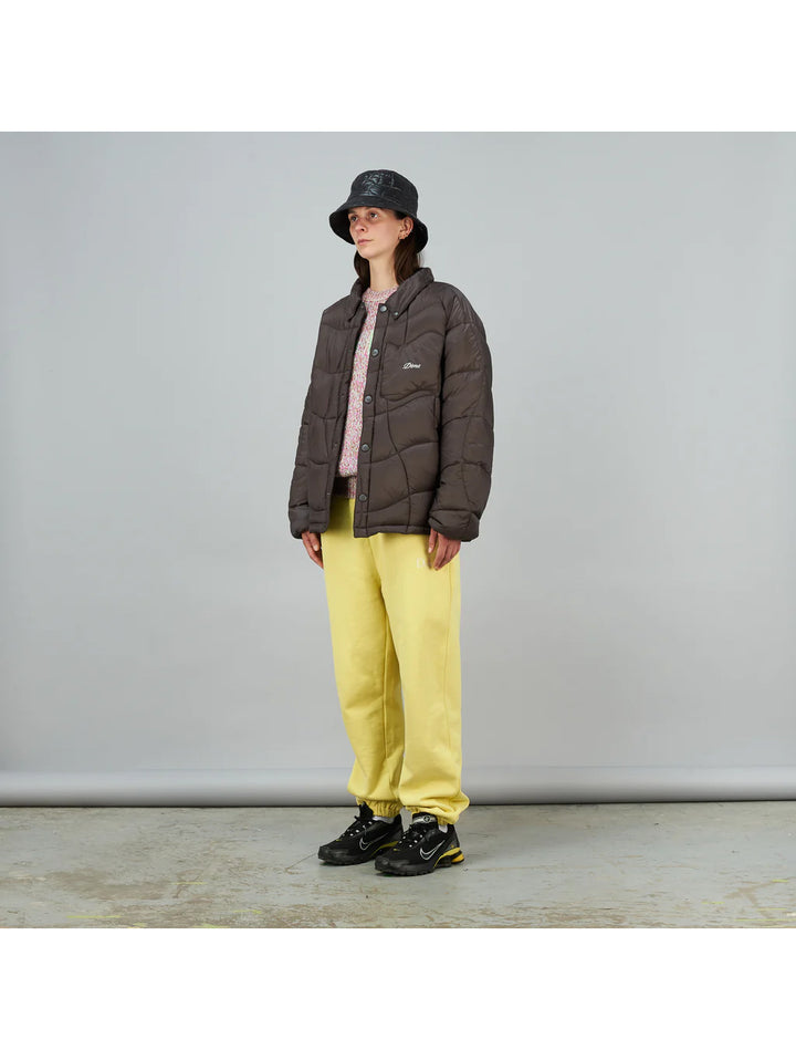 Dime Midweight Wave Puffer Jacket - Espresso
