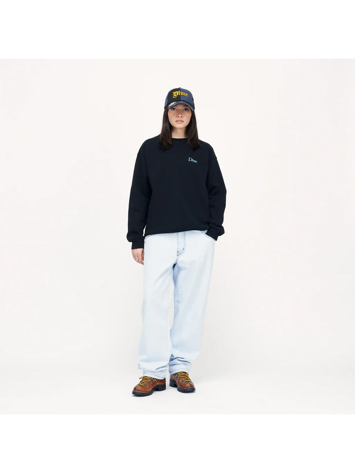 Dime Small Logo Crewneck - Black
