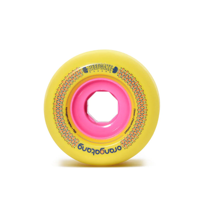Orangatang Beefcake 86a Yellow - 73mm