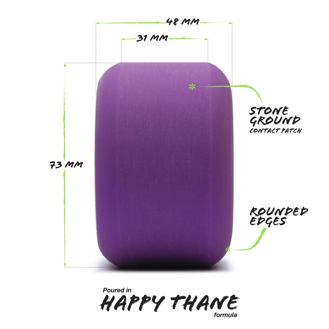 Orangatang Beefcake 83a Purple - 73mm