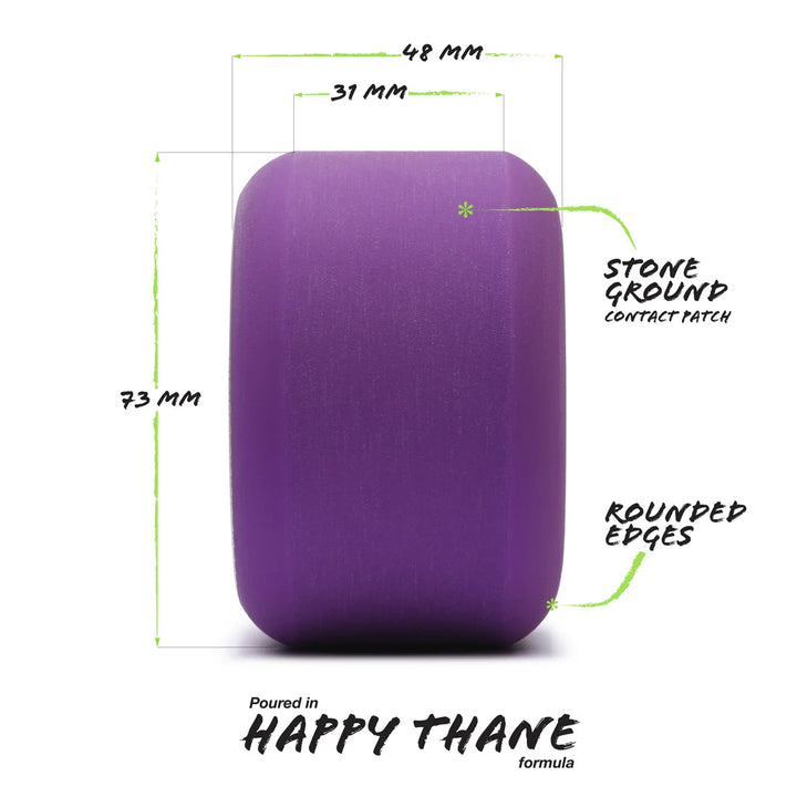 Orangatang Beefcake 83a Purple - 73mm