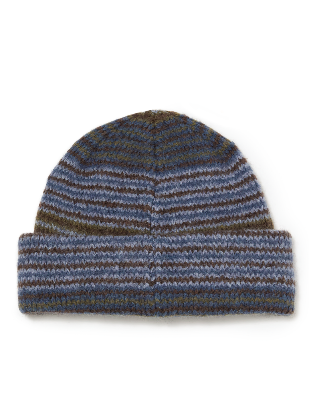 Polar George Beanie - Blue / Green Stripe