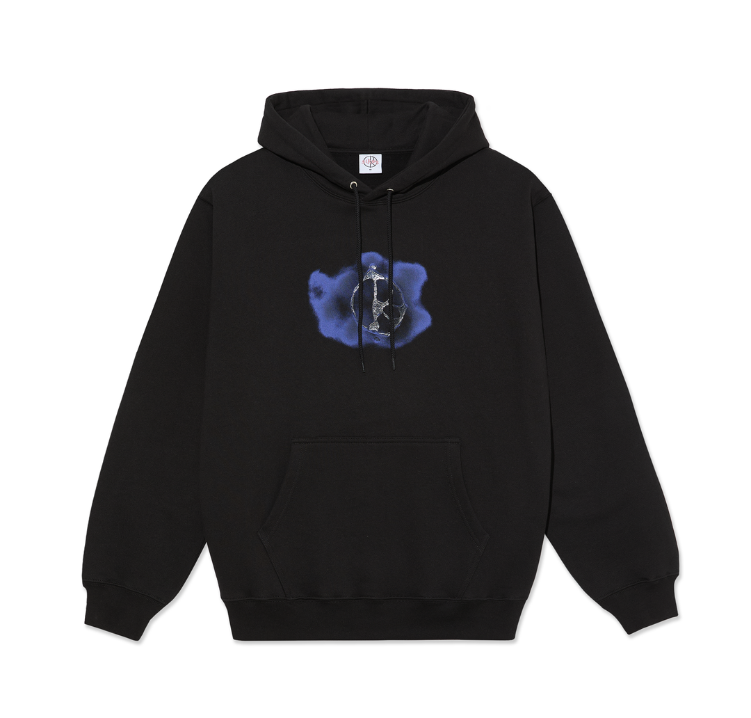 Polar Dave Hoodie Metal Logo - Black