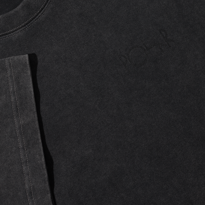 Polar Contrast Tee Stroke Logo - Silver Black / Black