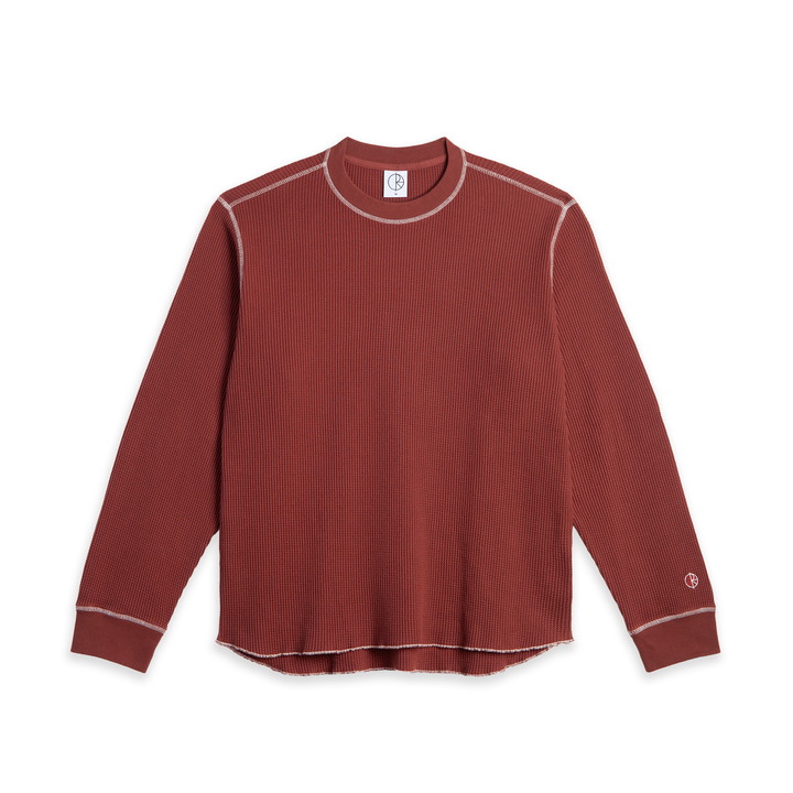 Polar Dylan LS Tee - Wine / White