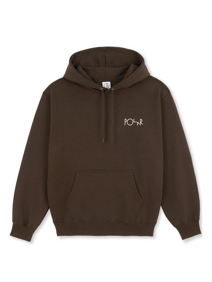 Polar Dave Stroke Logo Hood - Chocololate
