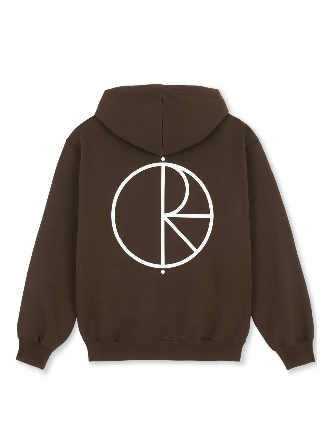 Polar Dave Stroke Logo Hood - Chocololate