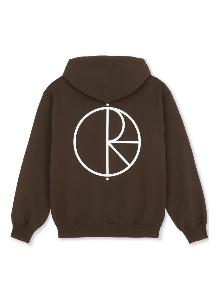 Polar Dave Stroke Logo Hood - Chocololate