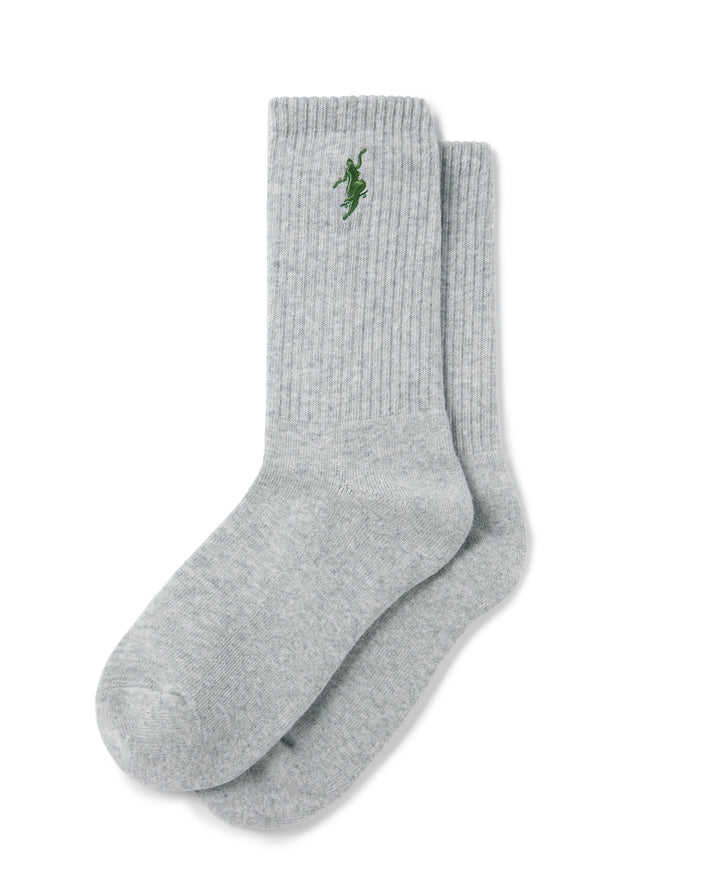Polar Rib Socks - Heather / Green