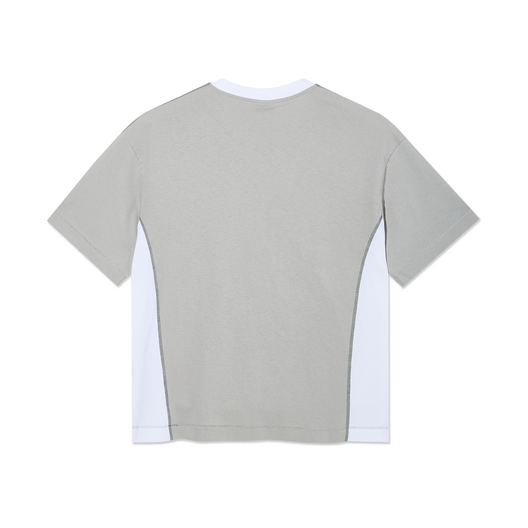 Polar Surf Panel Tee  - Silver / White