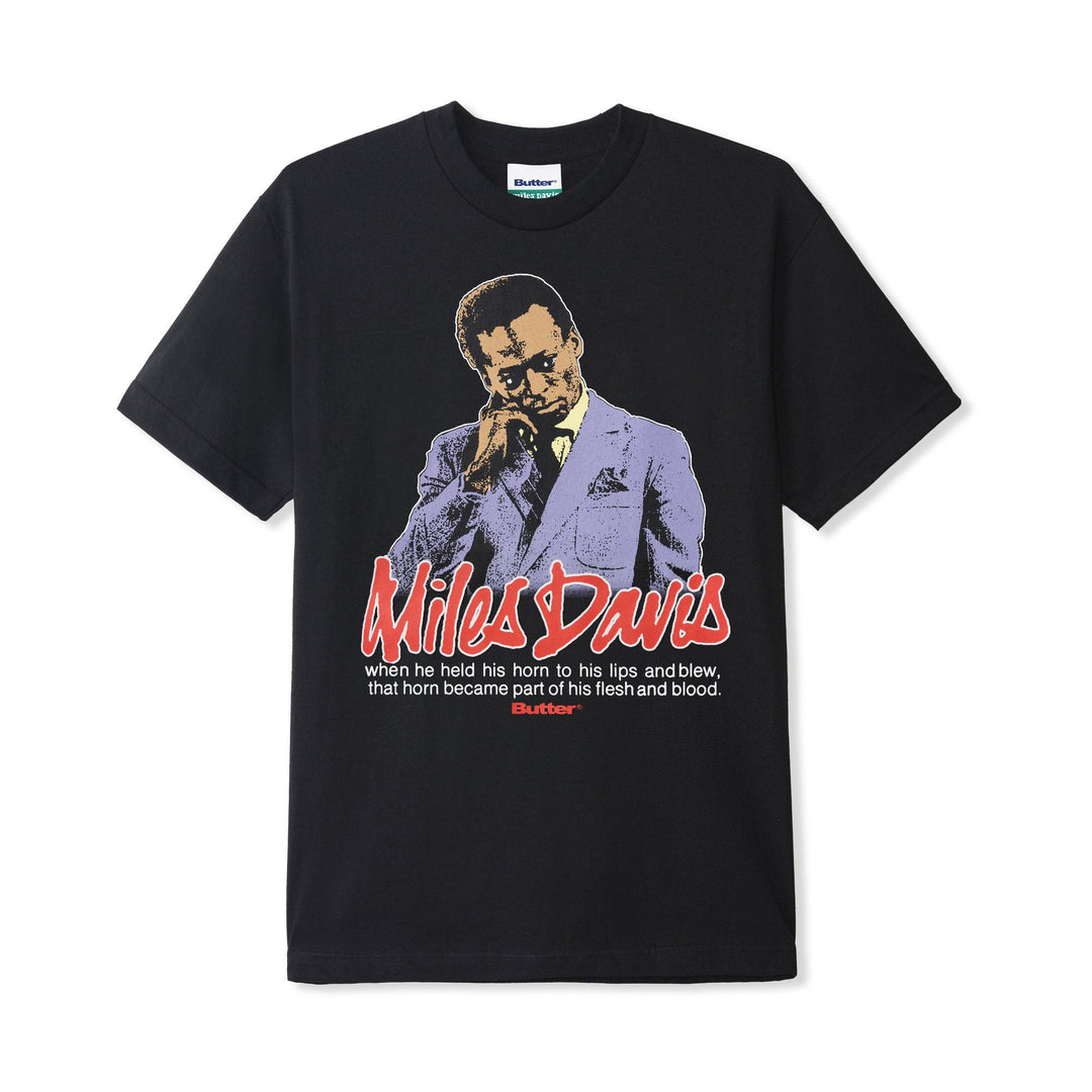 Butter x Miles Davis Portrait Tee - Black