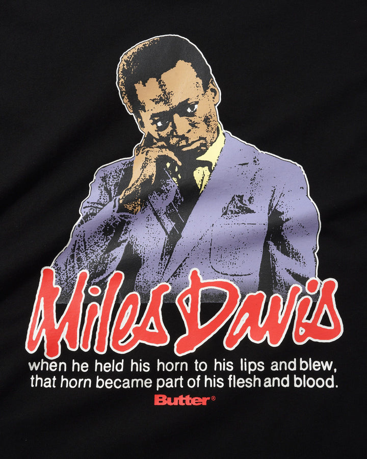Butter x Miles Davis Portrait Tee - Black
