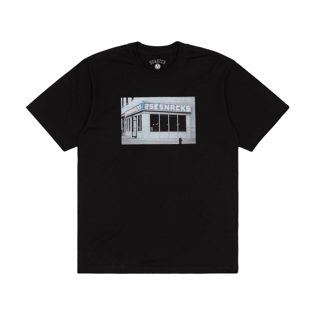 Quartersnacks Diner Tee - Black