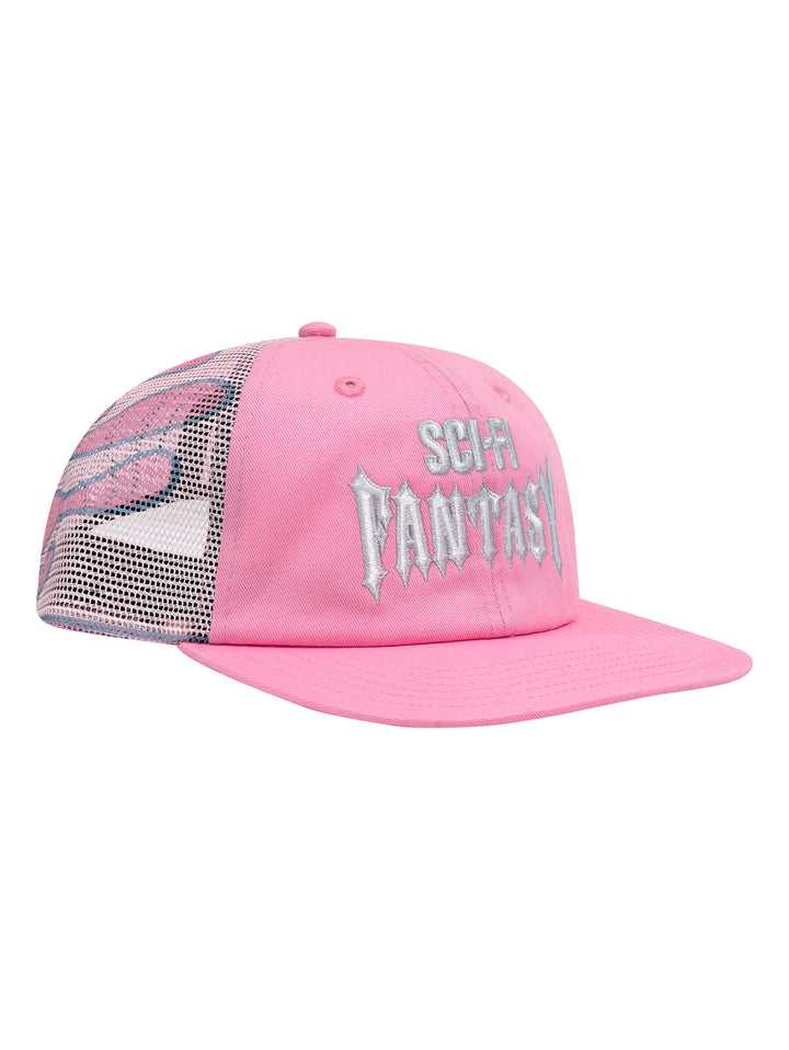 Sci Fi Fantasy Biker Logo Hat - Pink