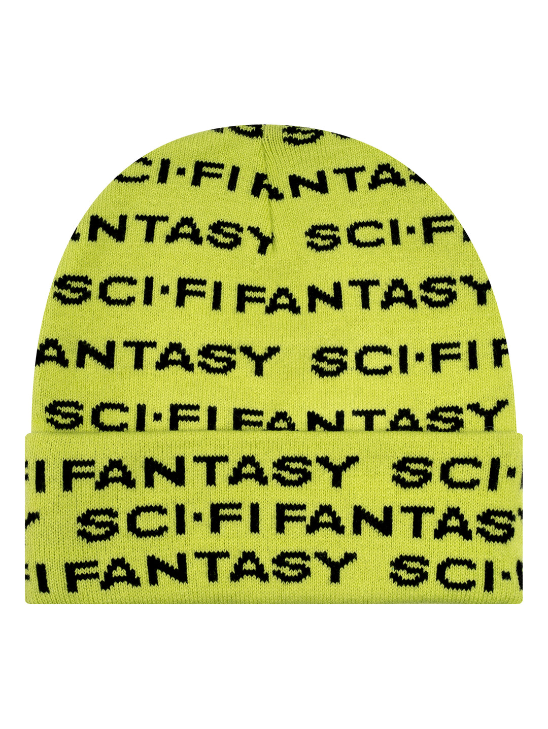 Sci Fi Fantasy Repeat Logo Beanie - Green