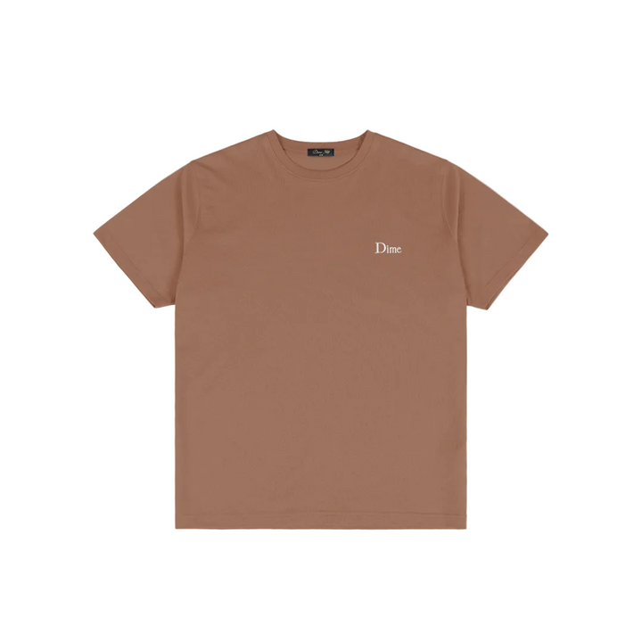 Dime Classic Small Logo Tee - Canyon Brown
