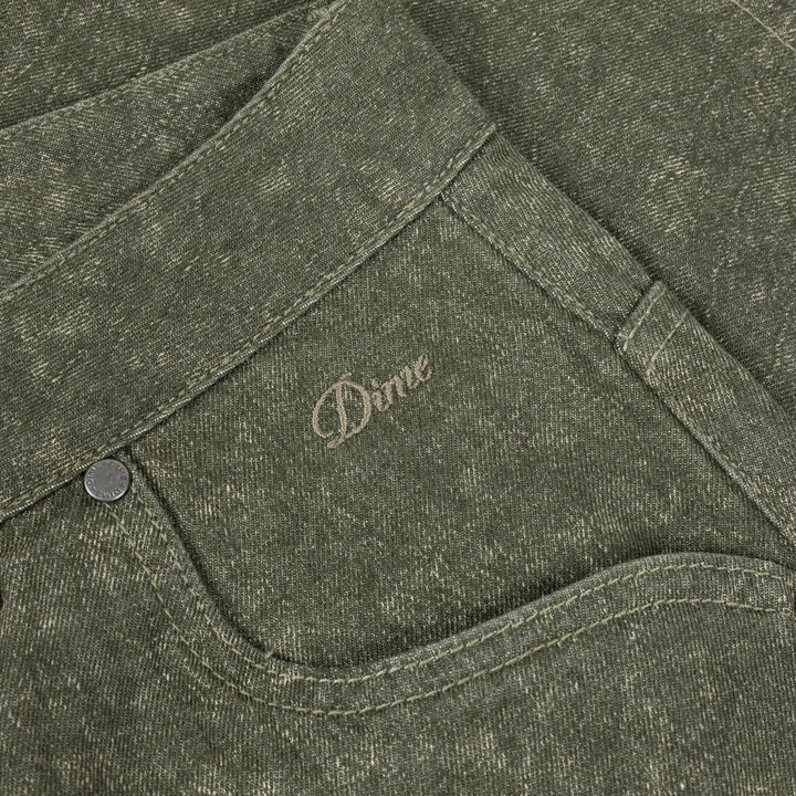 Dime Classic Denim Shorts - Electric Green