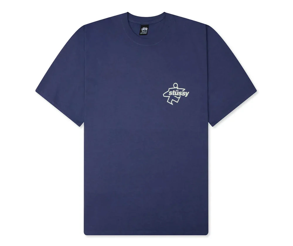 Stussy Surf Size Pigment Dyed Tee - Indigo
