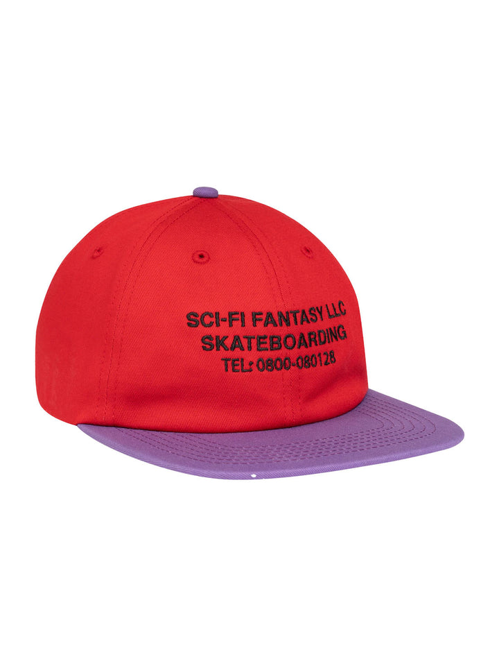 Sci-Fi Fantasy Business Post Hat - Red / Violet