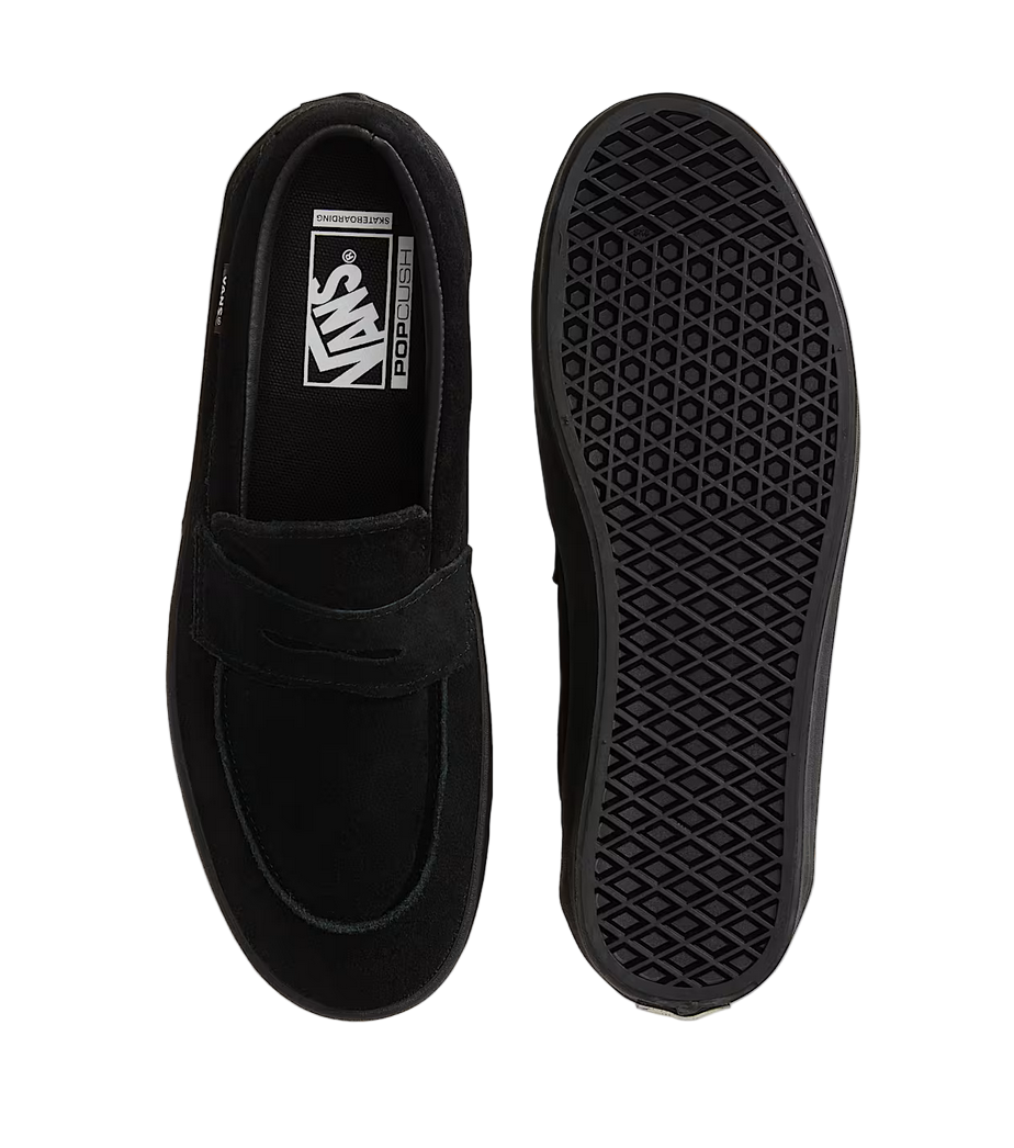 Vans Skate Loafer - Suede Black / Black