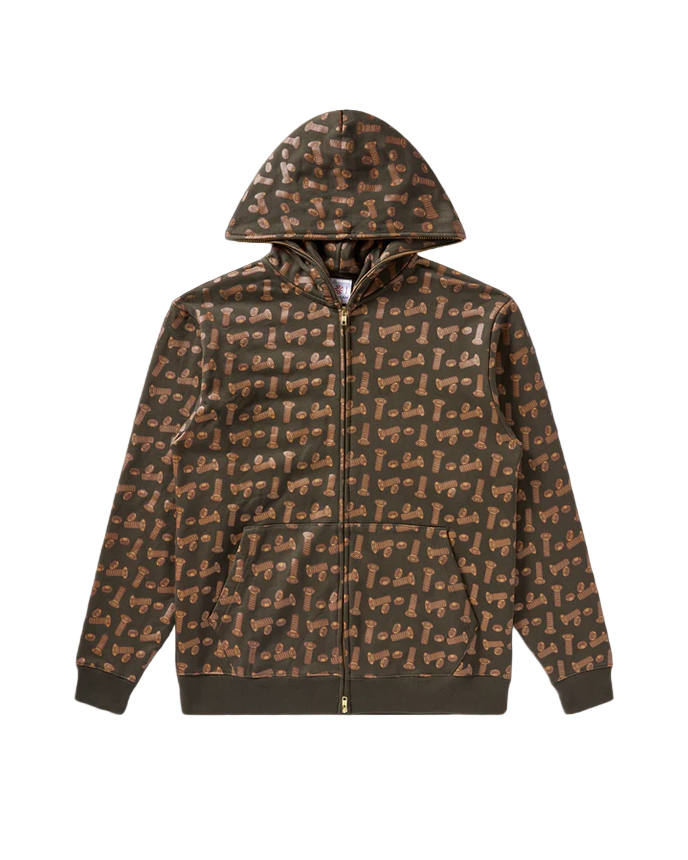 Bronze 56k x BBC Ice Cream Hardware Full Zip Hoodie - Bronze