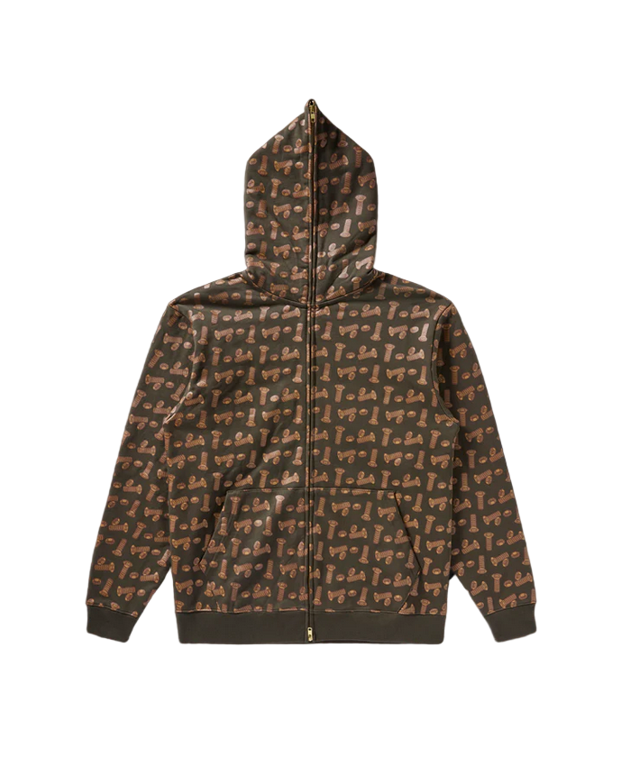 Bronze 56k x BBC Ice Cream Hardware Full Zip Hoodie - Bronze