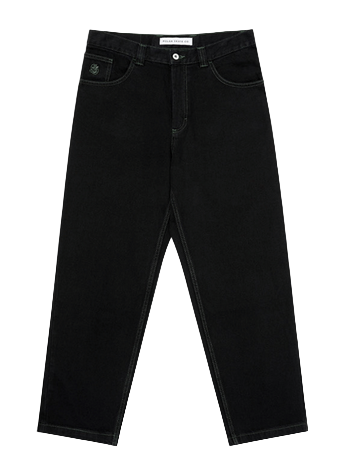 Polar '93! Pants Contrast Stitching - Black / Dark Olive