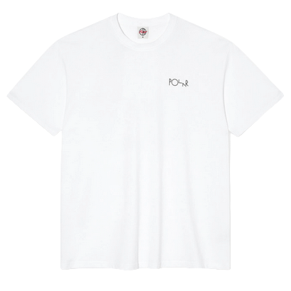 Polar Fill Logo Tee Happy Sad - White